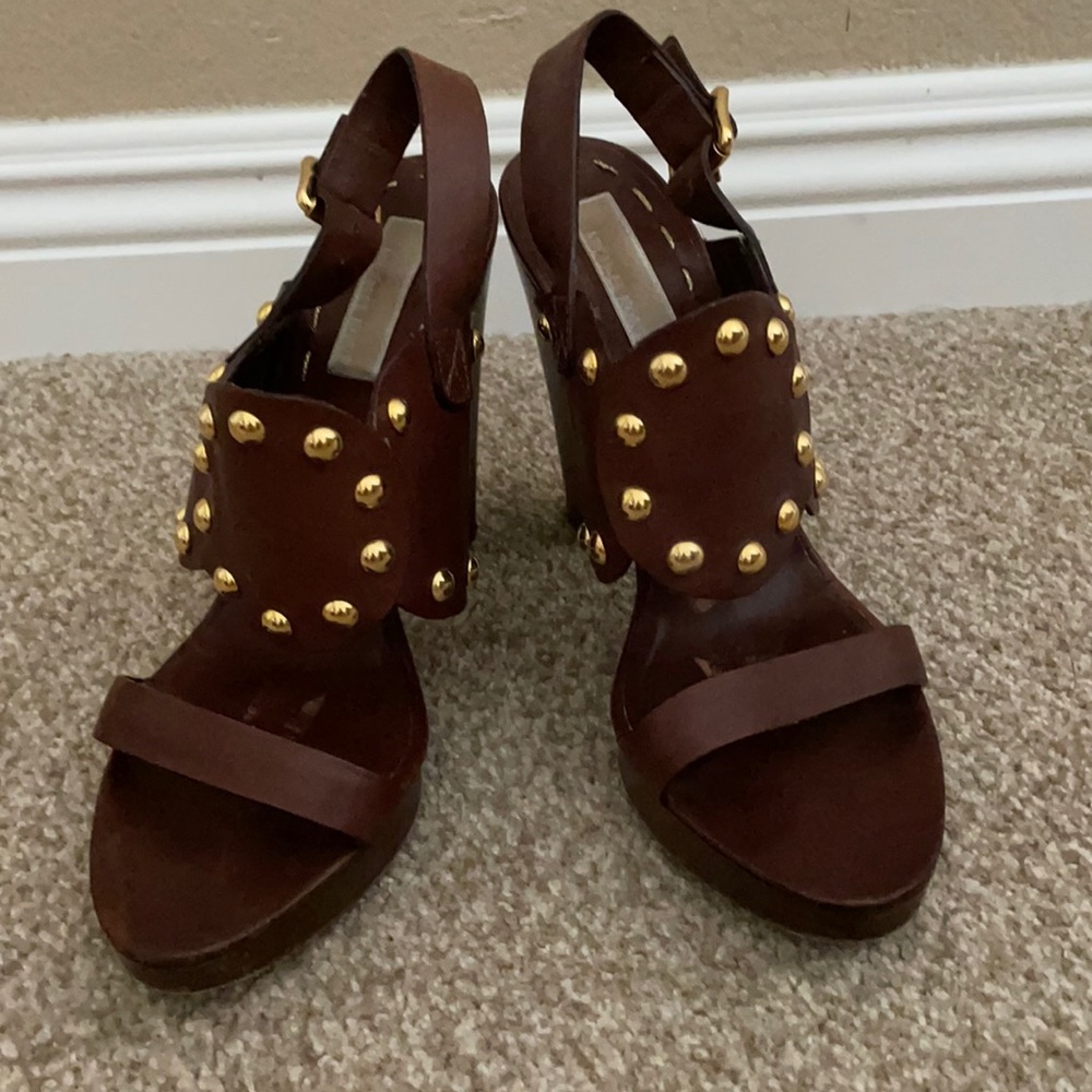 Michael Kors Geneva shoes in Walnut/Vacchetta